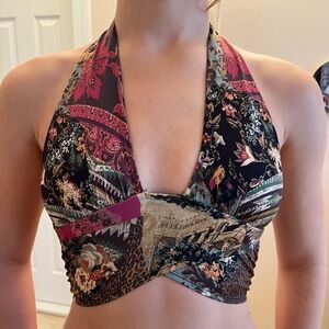 SOLD Urban Outfitters Multicolor Patchwork Crop Top